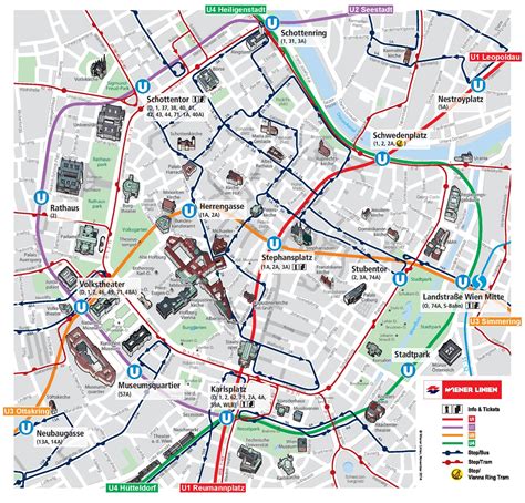 Maps Update #35002476: Vienna Tourist Map – Map of Vienna ...
