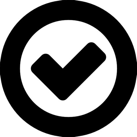 Marca de chequeado Iconos gratis de signos