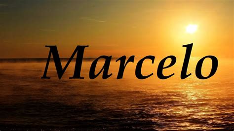 Marcelo, significado y origen del nombres   YouTube