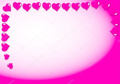 Marco de corazones de color rosa — Foto de Stock #65260755