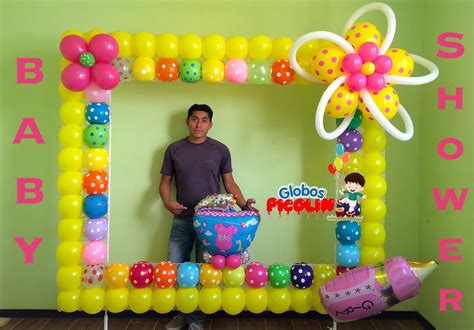 Marco para fotos con globos para baby shower # 32   YouTube