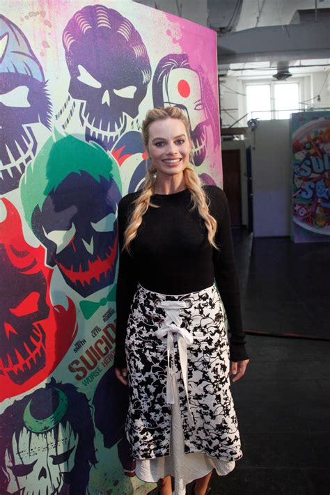 MARGOT ROBBIE at Suicide Squad Press Conference in New ...