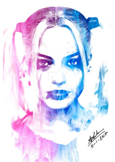 Margot Robbie Harley Quinn Portrait by ALOKDUBEY on DeviantArt