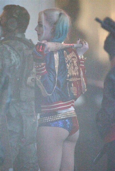 Margot Robbie On The Set Of Suicide Squad   Celebzz   Celebzz