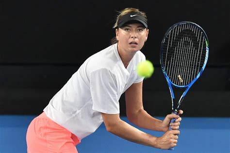 Maria Sharapova – Practice at the 2018 Australian Open in ...