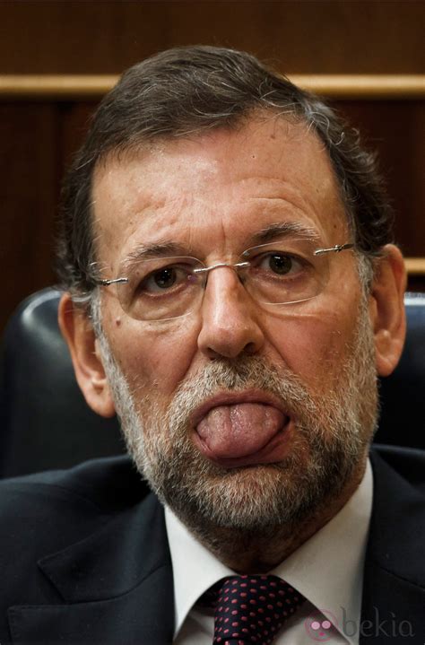 Mariano Rajoy con la lengua fuera: Fotos en Bekia