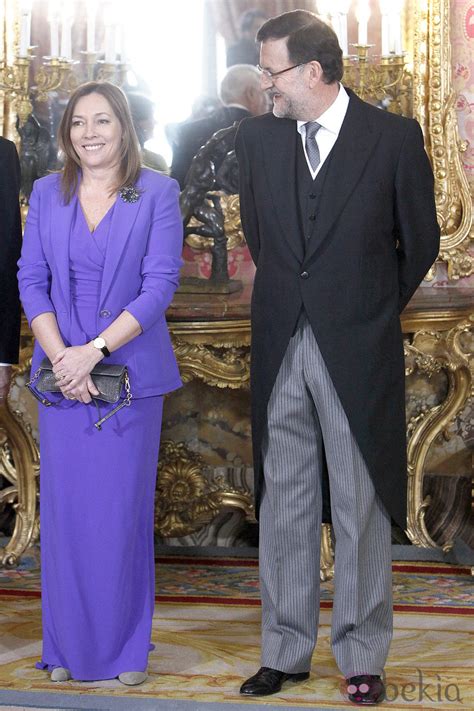 Mariano Rajoy y Elvira Fernández Balboa en la recepción al ...
