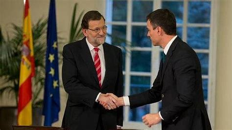 Mariano Rajoy y Pedro Sánchez firman el La Moncloa el ...