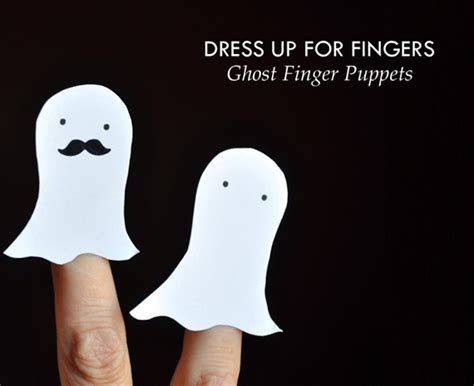 Marionetas de dedo de fantasmas
