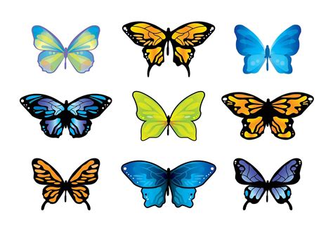 Mariposa Butterfly Vector Set   Download Free Vector Art ...