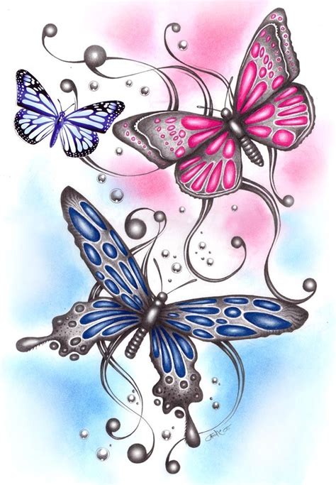 Mariposas de colores HD | DibujosWiki.com