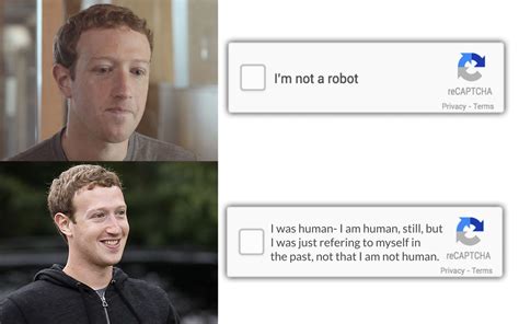 Mark Zuckerberg is a normal human and not an alien and/or ...