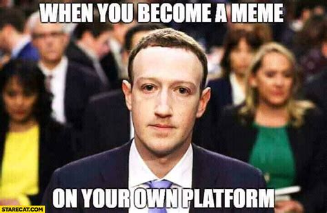 Mark Zuckerberg when you become a meme on your own ...