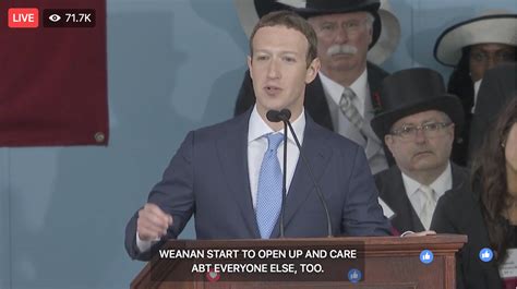 Mark Zuckerberg’s commencement speech streamed on Facebook ...