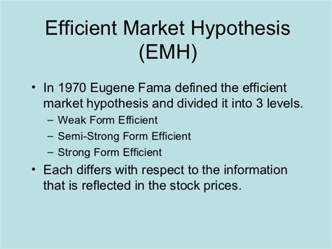 Market efficiency