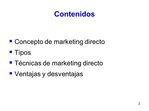 Marketing Directo Tema ppt descargar