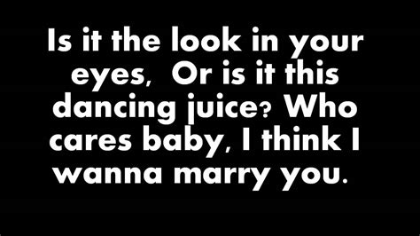 Marry You Bruno Mars Lyrics | www.imgkid.com   The Image ...