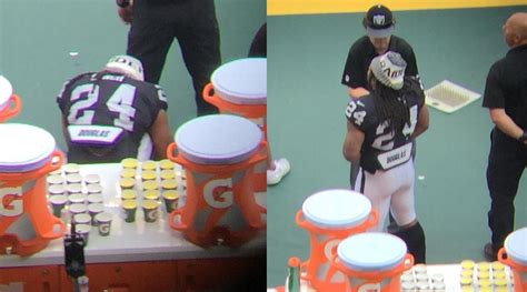 Marshawn Lynch protests during US national anthem, stands ...