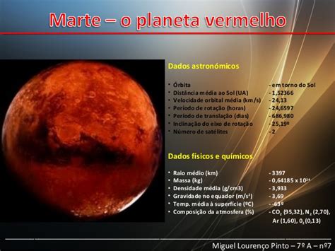 Marte, o planeta vermelho