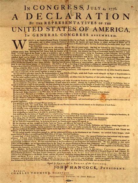 Martial Law Watch 2011: The Declaration of Independence
