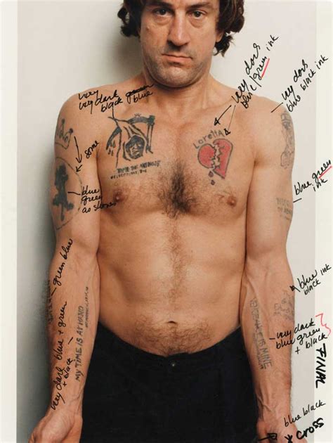 Martin Scorsese’s notes on Robert De Niro’s tattoos in ...