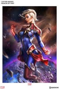 Marvel Captain Marvel Premium Art Print by Sideshow ...