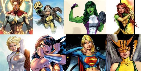 Marvel Women  Captain Marvel/Rogue/She Hulk/Jean Grey  vs ...