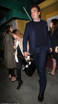 Mary Kate Olsen and husband Olivier Sarkozy enjoy a meal ...