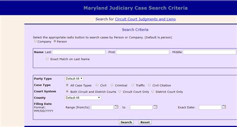 Maryland Judiciary Case Search   Lookup Criminal Records ...