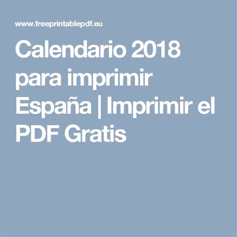 Más de 25 ideas increíbles sobre Calendario 2018 pdf en ...