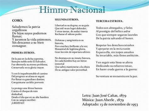 Más de 25 ideas increíbles sobre Letra del himno nacional ...