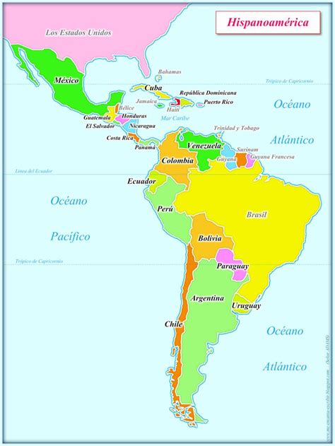 Más de 25 ideas increíbles sobre mapa de América Latina en ...