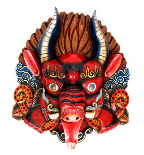 Máscara Madera Tibetana. Máscaras Decoración Etnica MASC7 ...