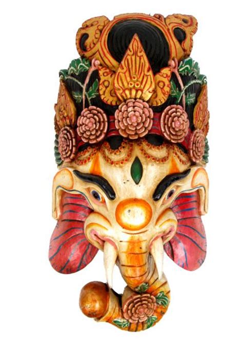 Máscara Madera Tibetana. Máscaras Decoración Etnica MASC7 ...