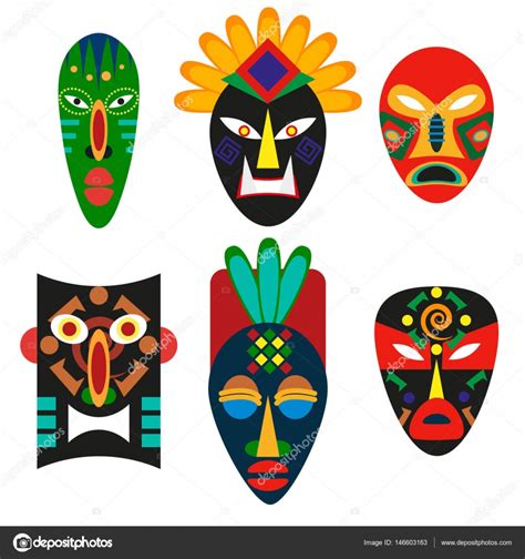 Máscara tradicional de tribus africanas. Máscara religiosa ...