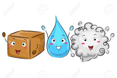 Mascot Science Solid Liquid Gas | Clipart Station