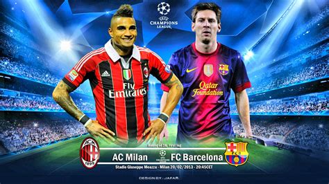 match AC Milan vs FC Barcelona UEFA Champions League 2013 ...