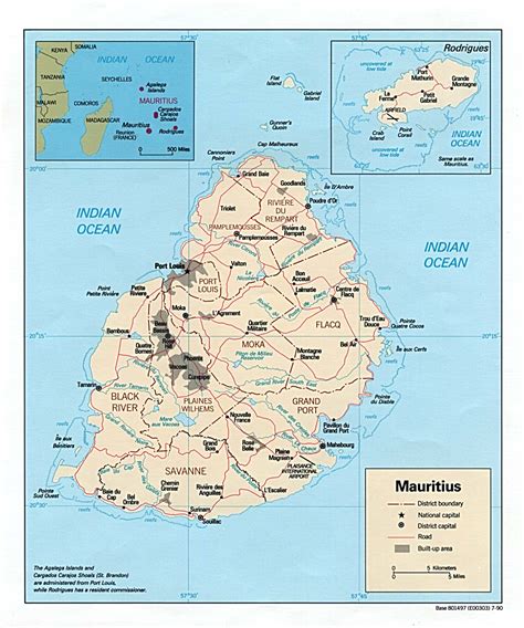 Mauritius Political Map