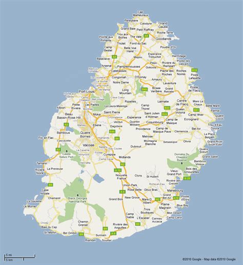 Mauritius Roads Map   Map to Mauritius Roads   Mauritius ...