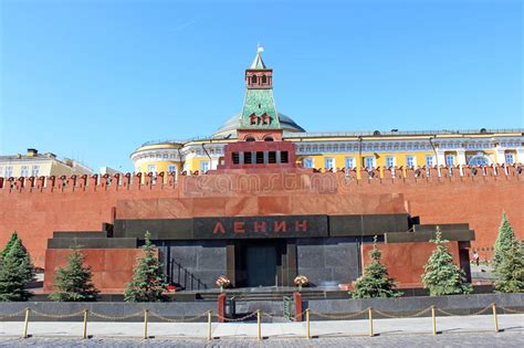 Mausoleo Di Lenin Sul Quadrato Rosso A Mosca Fotografia ...