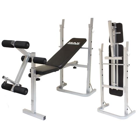 MAX FITNESS FOLDING WEIGHT BENCH HOME GYM/WORKOUT/EXERCISE ...