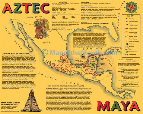 Maya/Aztec/Inca Map   Maps for the Classroom