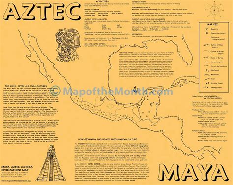 Maya/Aztec/Inca Map   Maps for the Classroom