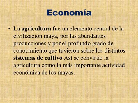 Mayas economía y sociedad