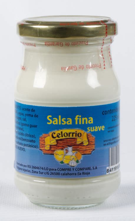 Mayonesa Salsa Fina Tarro 1/4 Kg  225 ML  | Celorrio