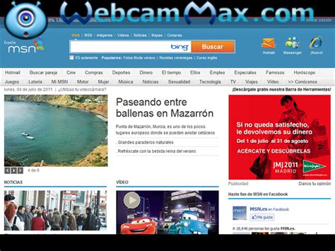 Mazarrón hoy en portada de Msn España   Paseando entre ...