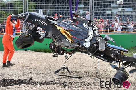 McLaren de Fernando Alonso tras su accidente en el Gran ...