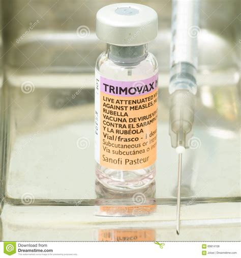 Measles/ Mumps/ Rubella Vaccine Editorial Stock Photo ...