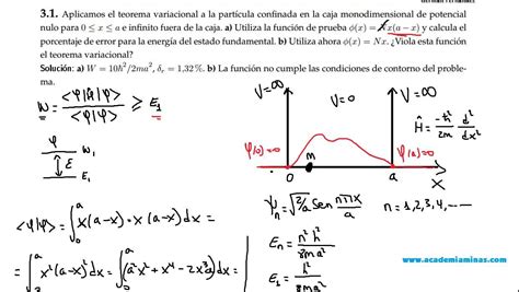 Mecánica cuántica. Método variacional  Problemas 3.1 ...