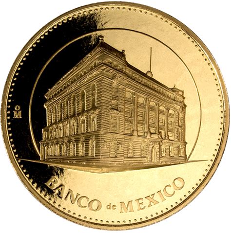 Medallas conmemorativas, oro, Banco de México